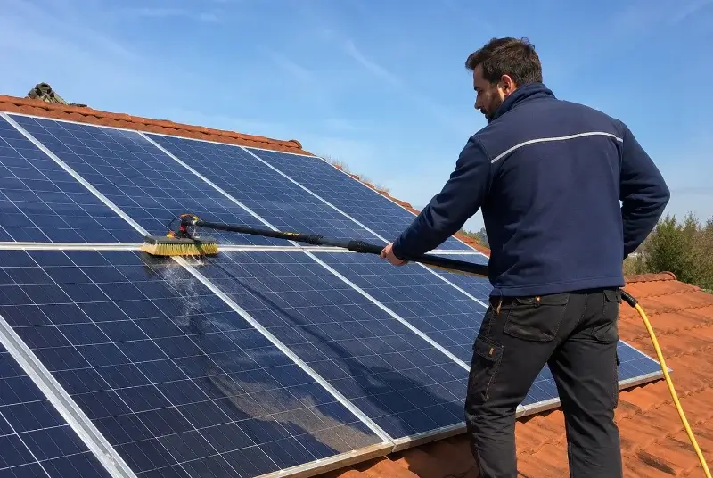 Nettoyage et entretien de panneaux solaires à Aubigné
